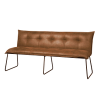 Tower Living Eetkamerbank 'Seda' 185cm, kleur cognac