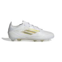 adidas F50 Pro Gras Voetbalschoenen (FG) Kids Wit Goud - thumbnail