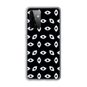 Eyes pattern: Samsung Galaxy A72 Transparant Hoesje