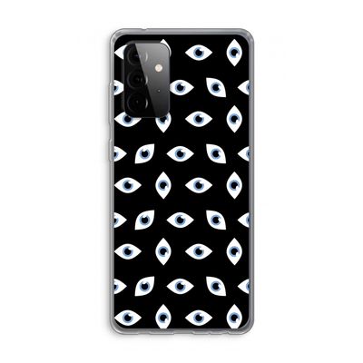 Eyes pattern: Samsung Galaxy A72 Transparant Hoesje