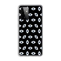 Eyes pattern: Samsung Galaxy A72 Transparant Hoesje