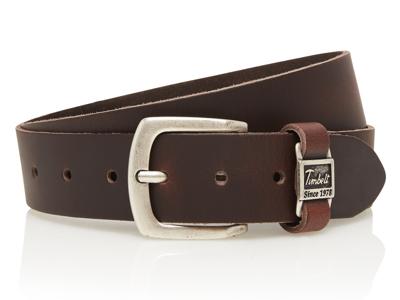 Timbelt Leren Riem 4 cm Donker Bruin