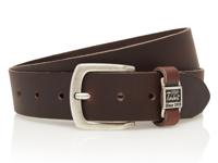 Timbelt Leren Riem 4 cm Donker Bruin