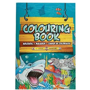 Zeedieren thema A4 kleurboek/tekenboek 24 paginas