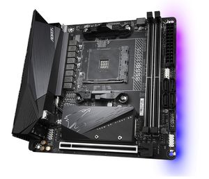 Gigabyte B550I AORUS PRO AX Moederbord Socket AMD AM4 Vormfactor Mini-ITX Moederbord chipset AMD® B550