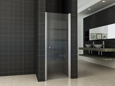 Saqu Swing Nisdeur met profiel 70x202 cm Aluminium Nanoglas