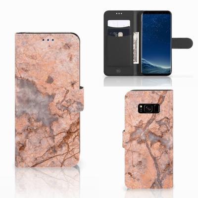 Samsung Galaxy S8 | Bookcase | Marmer Oranje