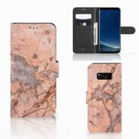 Samsung Galaxy S8 | Bookcase | Marmer Oranje
