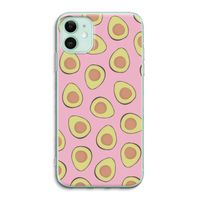 Dancing avocados: iPhone 11 Transparant Hoesje