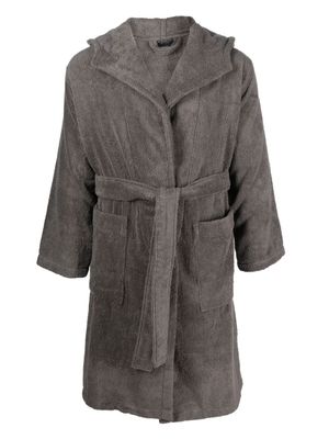 Giorgio Armani peignoir Dorotea en coton - Gris