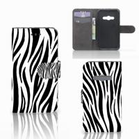 Samsung Galaxy Xcover 3 | Xcover 3 VE | Telefoonhoesje | Met pasjeshouder | Zebra