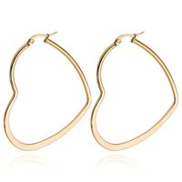 Cilla Jewels Dames oorringen Edelstaal Goudkleurig hartje-30mm
