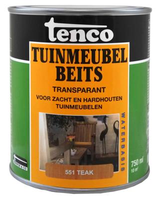 Tuinmeubelbeits teak 551 0,75l verf/beits - Tenco