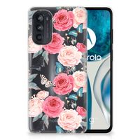 Motorola Moto G52/G82 TPU Case Butterfly Roses