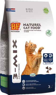 Biofood 3-mix adult kattenvoer 2kg