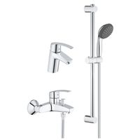 Kranen Set Grohe Start 3 in 1 Badkraan Wastafelkraan Doucheset Chroom