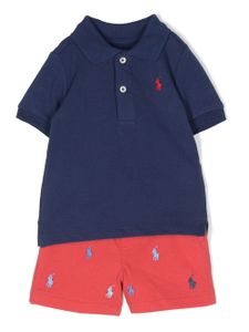 Ralph Lauren Kids ensemble polo-short à logo - Bleu