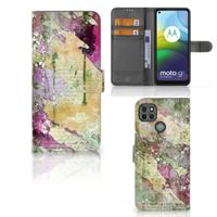 Hoesje Motorola Moto G9 Power Letter Painting | Portemonnee hoesje