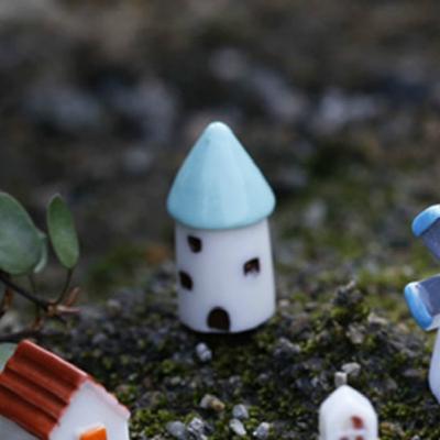 2 PC'S kleine huis Moss micro landschap decoratie succulente ornament