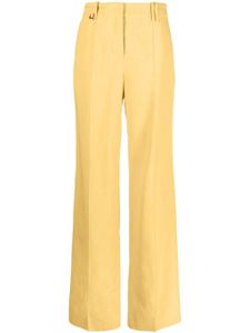 Jacquemus pantalon Le Pantalon Cordao à coupe évasée - Jaune