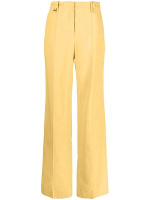 Jacquemus pantalon Le Pantalon Cordao à coupe évasée - Jaune