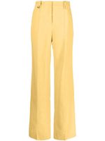 Jacquemus pantalon Le Pantalon Cordao à coupe évasée - Jaune