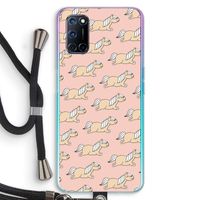 Ponys: Oppo A52 Transparant Hoesje met koord