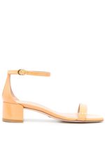 Stuart Weitzman sandales Nudist Curve en cuir verni - Orange