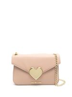 Love Moschino sac porté épaule à plaque cœur - Tons neutres