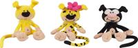 Set van 3 Marsupilami knuffels - JEMINI - Bibi, Bobo en Bibu - 17 cm