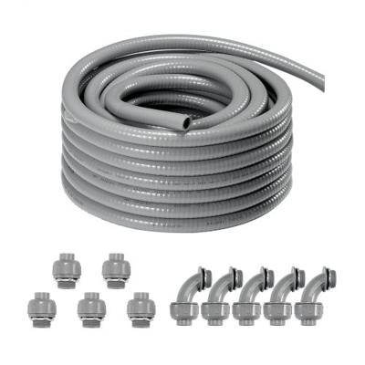VEVOR 30,5 m PVC gegolfde slang flexibele slang gegolfde buisisolatie buisbescherming 12,7 mm