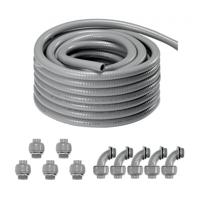 VEVOR 30,5 m PVC gegolfde slang flexibele slang gegolfde buisisolatie buisbescherming 12,7 mm