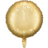'Ballon Klok New Year Goud' | Luxe cadeaus