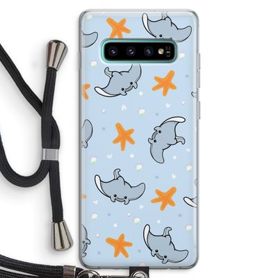 Manta: Samsung Galaxy S10 Plus Transparant Hoesje met koord