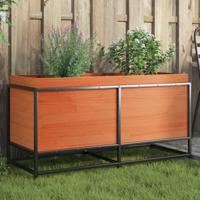 VidaXL Plantenbak 100x40x50 cm massief grenenhout wasbruin