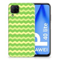 Huawei P40 Lite TPU bumper Waves Green