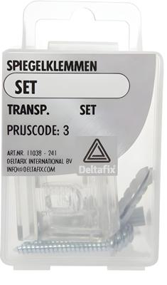 Spiegelklemmen set transp. set - Deltafix