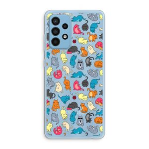 Kleurrijke katten: Samsung Galaxy A52 Transparant Hoesje