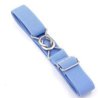 Candy-gekleurd 8-karakter clasp elastische gevlochten riem voor kinderen (hemelsblauw)