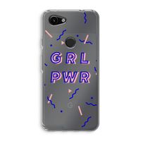 GRL PWR: Google Pixel 3a Transparant Hoesje