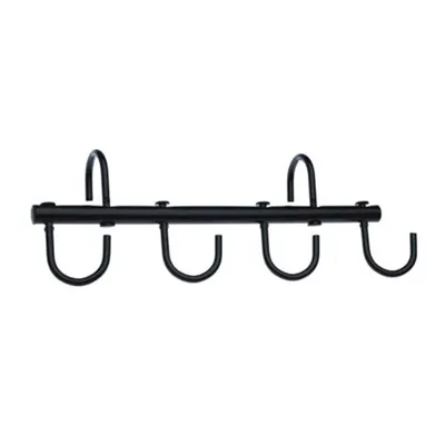 Hoofdstel poetsstang lang zwart