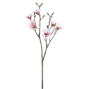 PTMD Kunstbloem Magnolia - 34x37x84 cm - Kunststof - Roze