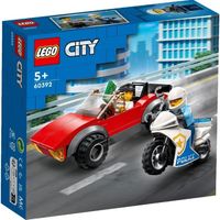 60392 Lego City Achtervolging Auto Op Politiemoter - thumbnail