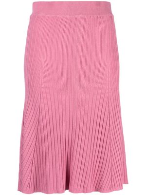 REMAIN jupe mi-longue à taille haute - Rose