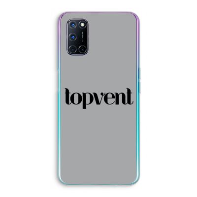 Topvent Grijs Zwart: Oppo A52 Transparant Hoesje