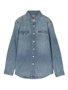 POLO RALPH LAUREN KIDS chemise en jean à boutonnière - Bleu