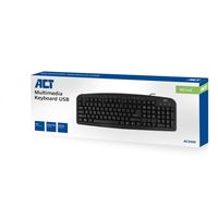 ACT AC5400 toetsenbord USB QWERTY Amerikaans Engels Zwart - thumbnail