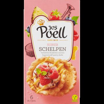 Jos Poell Suiker Schelpen 6 Stuks 100 g bij Jumbo