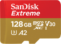 SanDisk MicroSDXC Extreme 128GB 190MB/s + SD Adapter - thumbnail