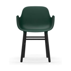 Normann Copenhagen Form Chair eetkamerstoel met armleuning zwart eiken Green